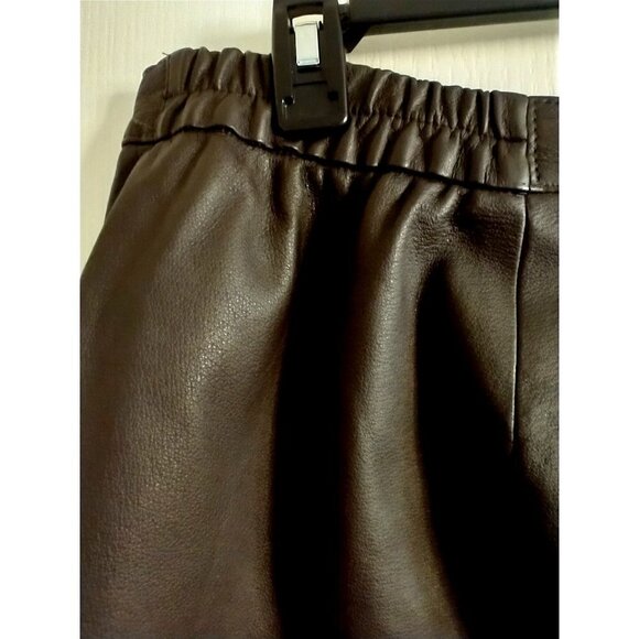 Venezia Women's Dark Brown Pencil Skirt - Picture 5 of 8